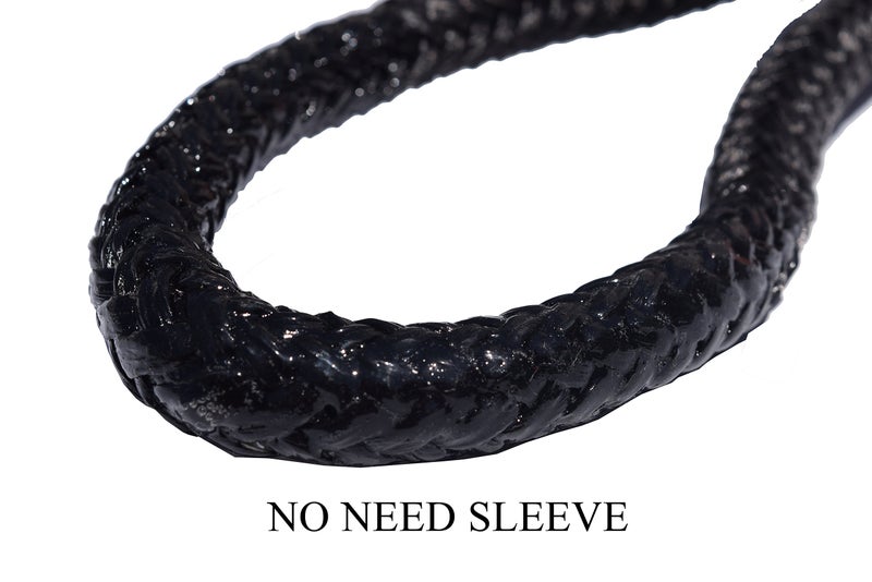 QIQU Kinetic Recovery Rope, 1/2" x 20ft, Double Braided Nylon (Black) - Image 5