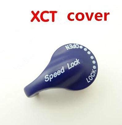 Ambertown Front Fork Speed Lock Cap Cover for SR SUNTOUR XCT Bike Bicycle Fork Parts Cycling SR Soutour Front Fork Replacement (Blue) - Image 2