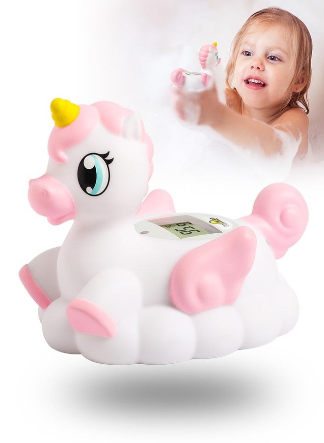 DoliWish Baby Bath Thermometer Newborn Digital Unicorn Baby Bath Temperature Thermometer for Infant Bathtub Water Floating Rubber Toy WP01 - Image 1
