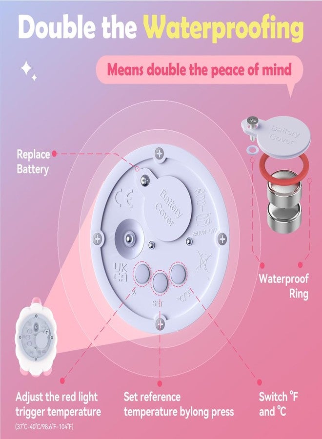 DoliWish Baby Bath Thermometer Newborn Digital Unicorn Baby Bath Temperature Thermometer for Infant Bathtub Water Floating Rubber Toy WP01 - Image 4