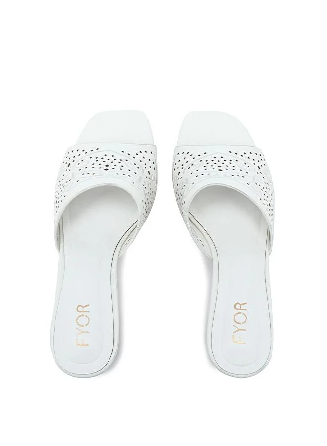 Fyor  Stylish Textured Block Heel Sandal HL 314 for Women | Best Price UAE