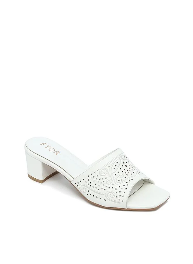 Fyor  Stylish Textured Block Heel Sandal HL 314 for Women | Best Price UAE