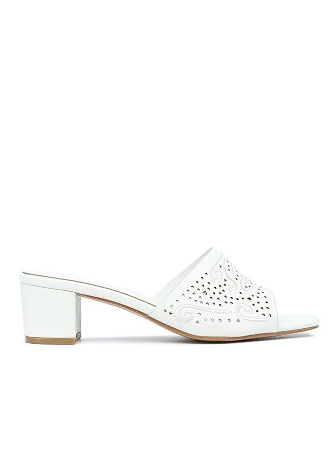 Stylish Textured Block Heel Sandal HL 314