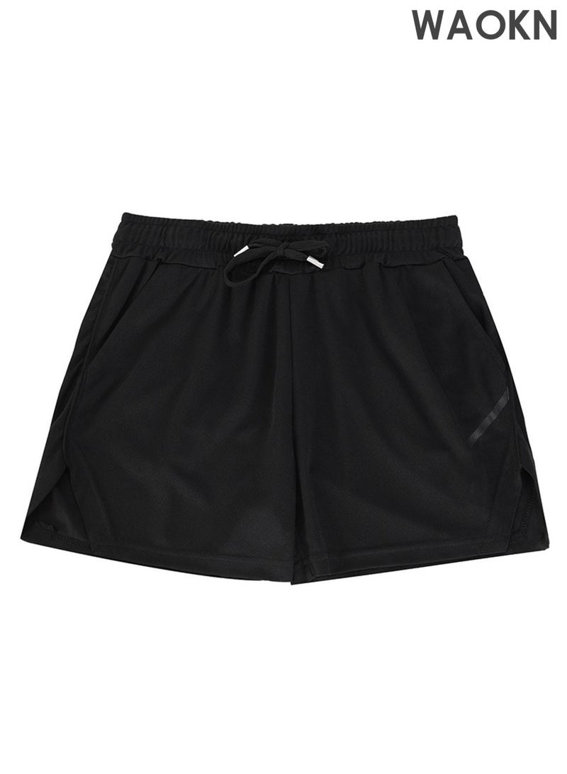 WAOKN Men's sports shorts, gym exercise shorts, quick drying sports shorts, fashionable and casual, lightweight sports shorts with pockets, men's drawstring running shorts, breathable fitness training shorts. - Image 1