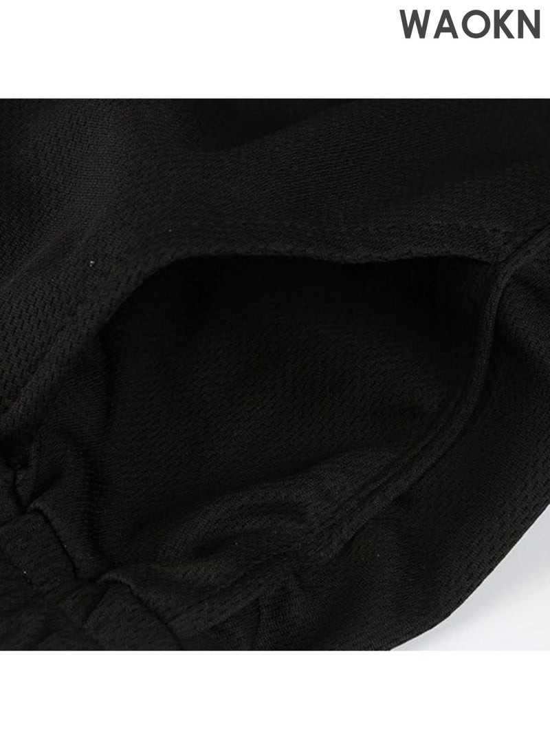 WAOKN Men's sports shorts, gym exercise shorts, quick drying sports shorts, fashionable and casual, lightweight sports shorts with pockets, men's drawstring running shorts, breathable fitness training shorts. - Image 5