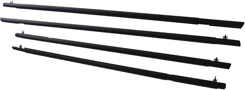 ANTUKO 4PCS Outside Window Moulding Weatherstrip Seal Belt Replacement for Honda Civic 2006-2011 - Black - Image 3