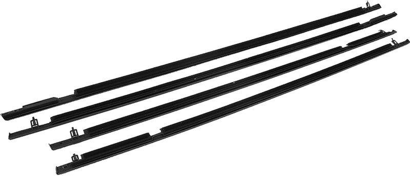 ANTUKO 4PCS Outside Window Moulding Weatherstrip Seal Belt Replacement for Honda Civic 2006-2011 - Black - Image 4