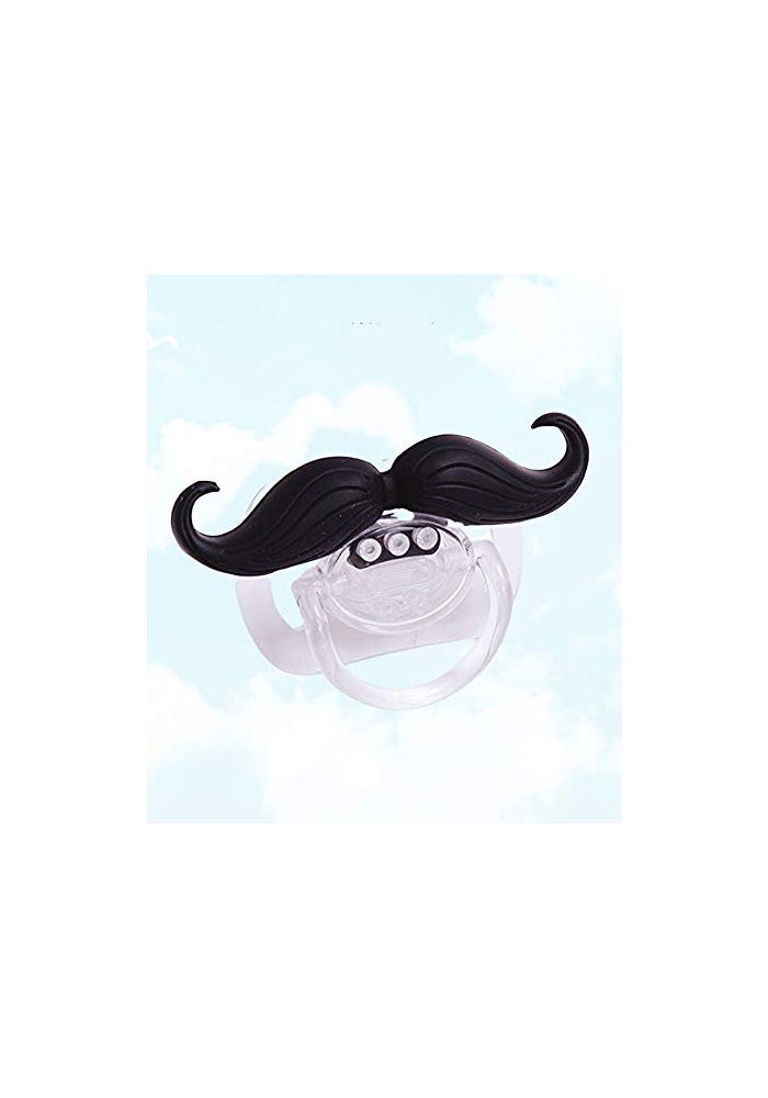 Cluckyu Baby Funny Pacifier Cute Kissable Mustache for Babies and Toddlers Unisex - 0-6 Months Baby Orthodontic Mustache Pacifier BPA Free -Pack of 2 - Image 3
