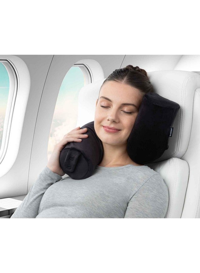 Brookstone Free Form Travel Pillow - Lightweight Flexible Memory Foam Travel Neck Pillow for Sleeping, Car, Airplane & Travel Support, Size: One Size, Black - Image 4