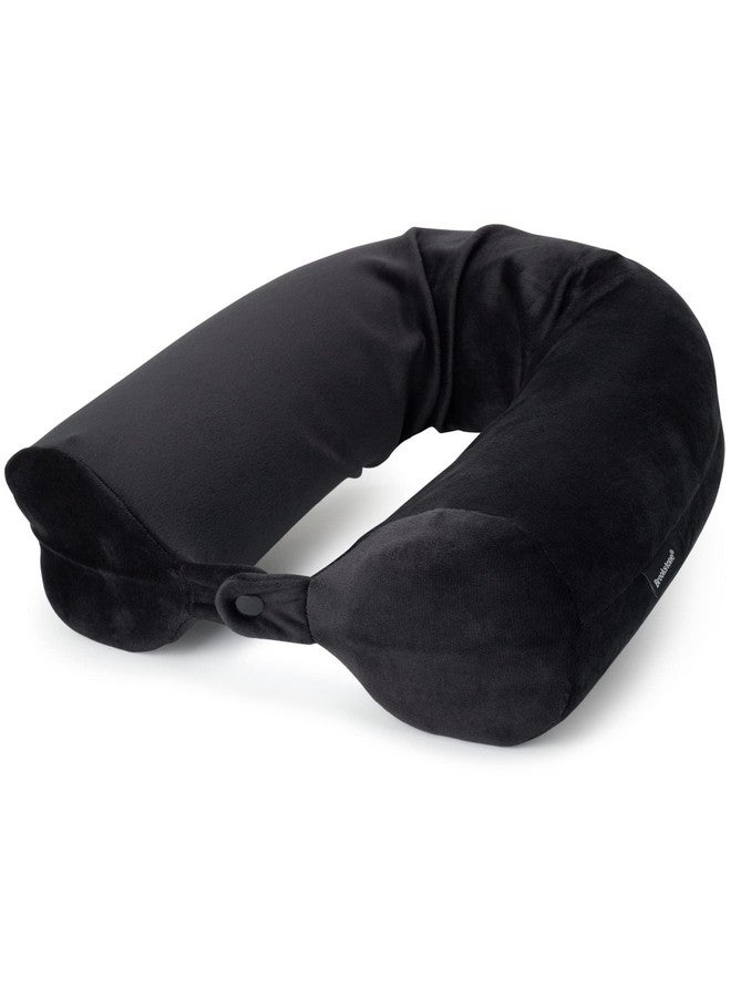 Brookstone Free Form Travel Pillow - Lightweight Flexible Memory Foam Travel Neck Pillow for Sleeping, Car, Airplane & Travel Support, Size: One Size, Black - Image 1