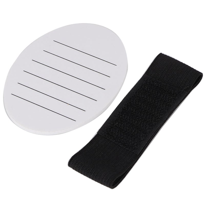Professional Acrylic Handheld False Eyelash Plate Pallet Lash Extension Holder White With Belt - Image 1