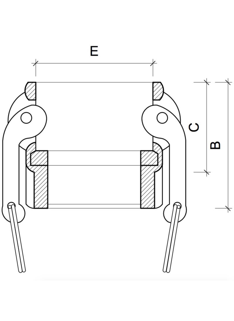 Generic - Aluminum Camlock Coupling Part D (1'') - Image 1