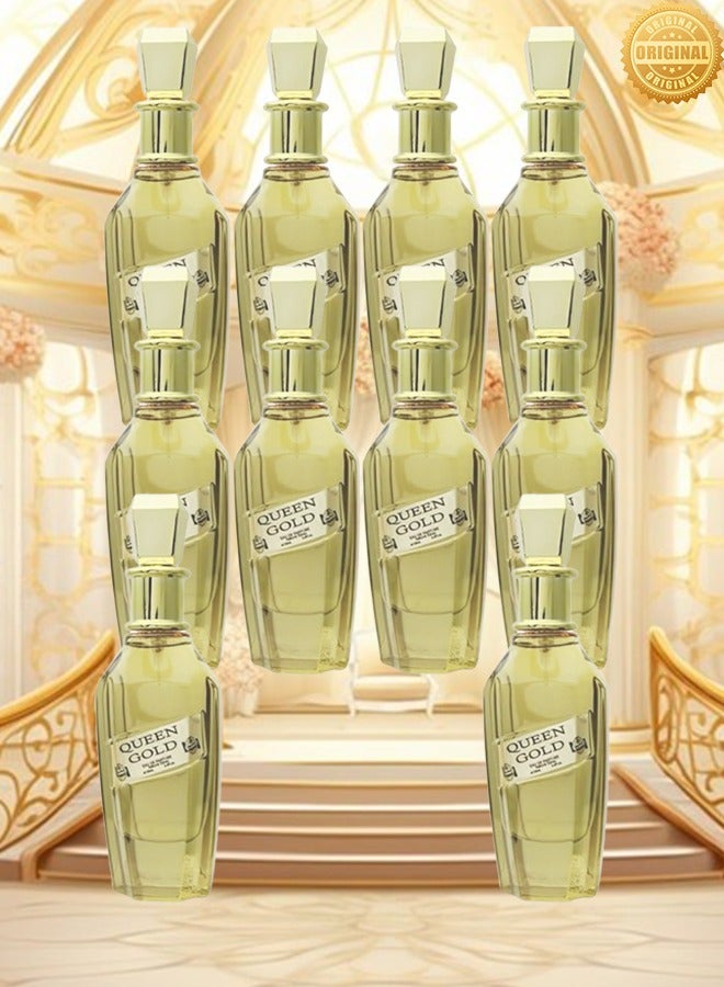 Queen 10 Pieces Queen Gold Perfume EDP 100ML - Image 1