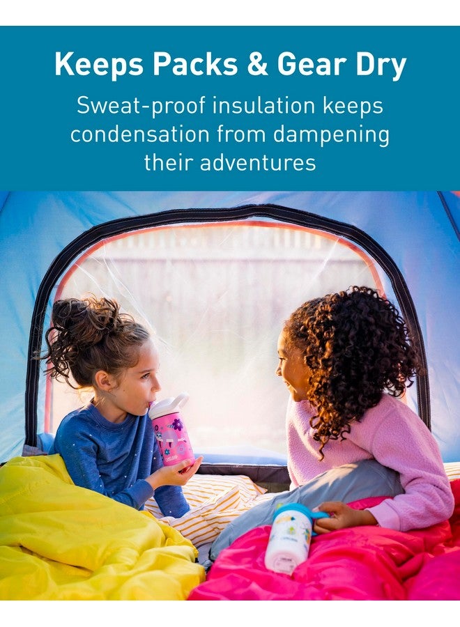 كاميلباك زجاجة مياه للأطفال من CamelBak eddy+ مع شفاطة، مصنوعة من الفولاذ المقاوم للصدأ المعزول - مقاومة للتسرب عند الإغلاق، 12 أونصة، حشرات! - Image 2