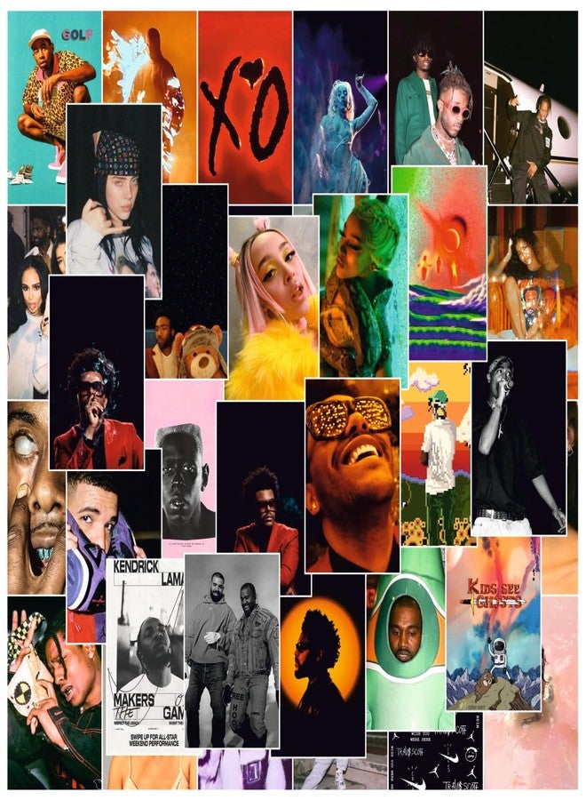 SAW Rapper Posters - Pack of 54 | 4 x 6 Inches | Aesthetic Artwork | Wall Decor for Living Room, Bedroom, Home and Office - Image 1