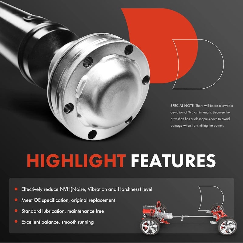 A-Premium Rear Driveshaft Assembly for Ford Explorer 2016-2019 - Image 4