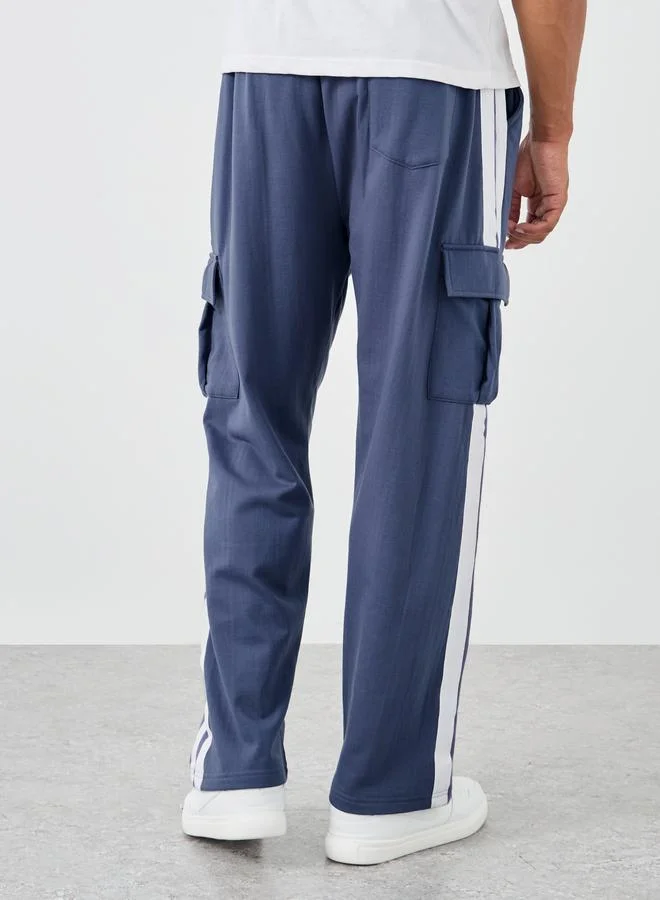 Styli Styli Oversized Fit Cargo Pocket Joggers with Side Twill Tape Detail