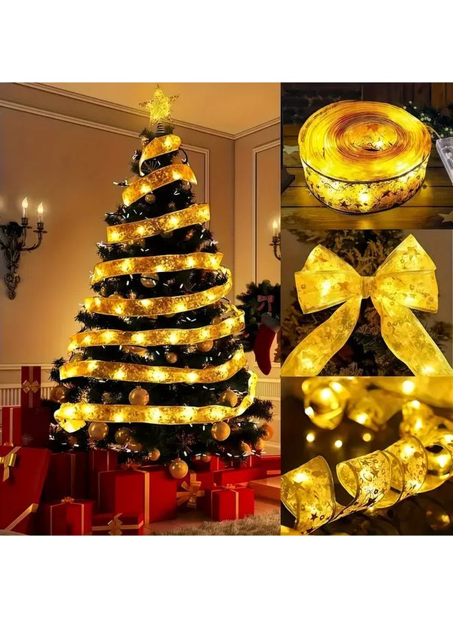 شريط عيد الميلاد ضوء الجنية 50 LED ضوء دافئ 2 وضع تعمل بالبطارية ديكور العطلات - Image 3