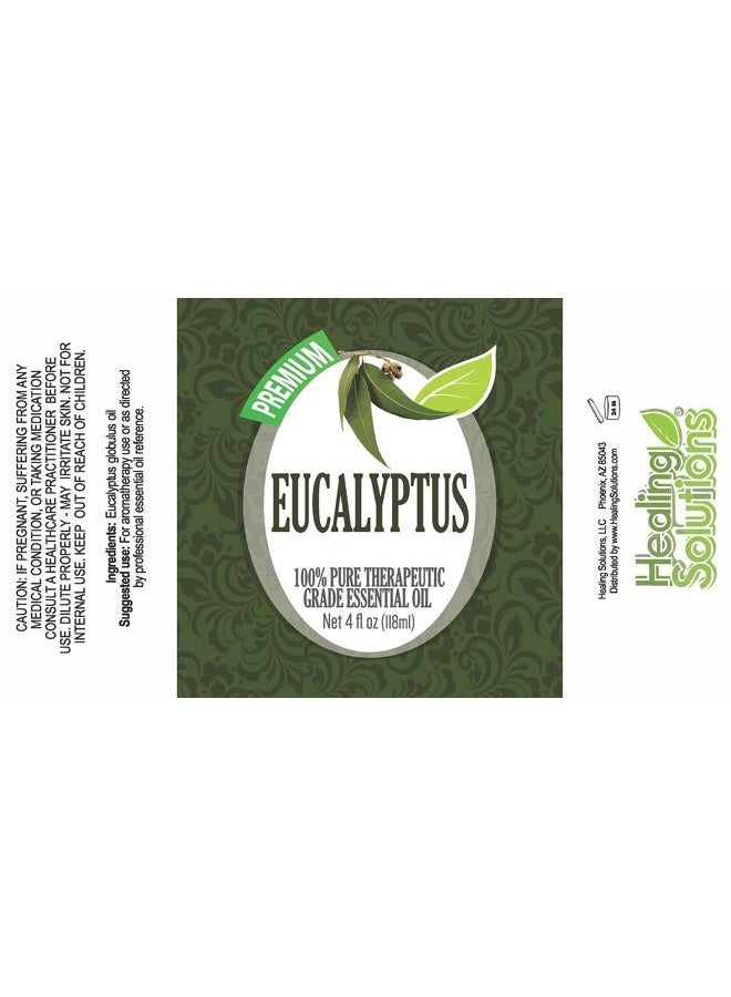 Healing Solutions 120ml Oils - Eucalyptus Essential Oil - 4 Fluid Ounces - Image 2