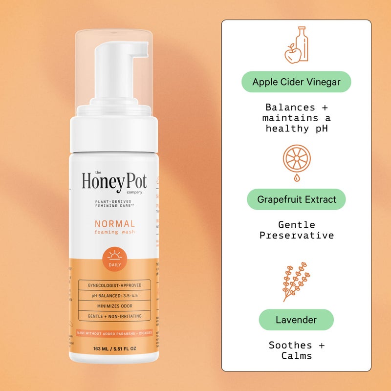 The Honey Pot Company - Feminine Wash - Herbal Infused - Sensitive Skin Types - PH Balanced Plant Based Hygiene Products - Normal - 5.51 Fluid Oz. - Image 2