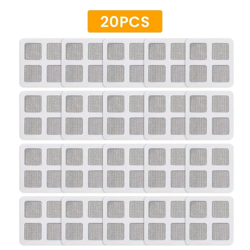 PANO PICKS PANO PICKS 20 Pack Disposable Shower Drain Hair Catcher Drain Hair Catcher Waterproof Mesh Stickers for Bathroom Accessories Apartment Essentials for Kitchen Sink Bathtub 4 X 4 Pack of 20  - Image 2