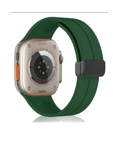 Apple watch strap with magnetic closure  size 49  olive color