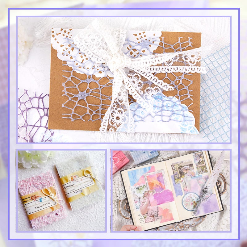 Anvin 30 Pcs Textured Paper - 5x7 Inch Craft Paper for Scrapbooking, Art Journaling, Card Making, DIY (Pink, Purple) - Image 5