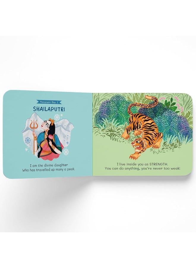 My Little Book of Nava Durga: Celebrate the Nine Forms of Goddess Durga This Navratri | Full-coloured, Illustrated Board Books on Hindu Mythology | Indian Gods & Goddesses for Kids | Age 3+ - Image 3
