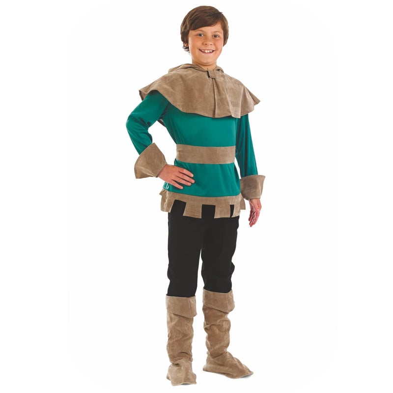 fun shack Kids Robin Hood Costume Boys Archer Outfit Robinhood Dress Up Kids Archer Dress Adventure Costume Large