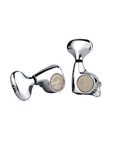 Guyker 6Pcs Guitar Machine Heads (3L + 3R) – 1:21 Sealed Tuning Key Pegs Tuners Set Replacement for ST TL SG Style Electric or Acoustic Guitars – Chrome - Image 4
