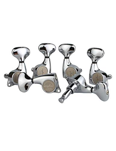 Guyker 6Pcs Guitar Machine Heads (3L + 3R) – 1:21 Sealed Tuning Key Pegs Tuners Set Replacement for ST TL SG Style Electric or Acoustic Guitars – Chrome - Image 3
