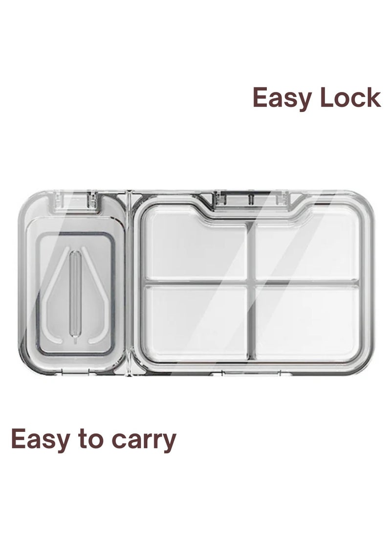 Earss Pill Cutter and Storage – Medicine Storage Compartment Box for Holding Tablets and Cutting Pills in Half (Grey)  - Image 5