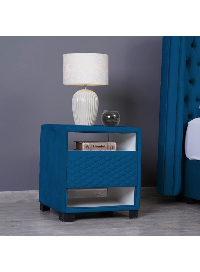 Pan Home Emirates Space Night Stand-Velvet~Blue  - Image 2