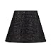 Aspen Creative Aspen Creative 56019, Empire Uno Lamp Shade, Black, 5" Top x 9" Bottom x 7" Slant Height, Slip UNO 33mm  - Image 2