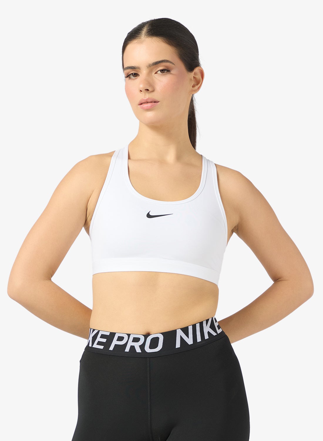 nike swoosh logo bra