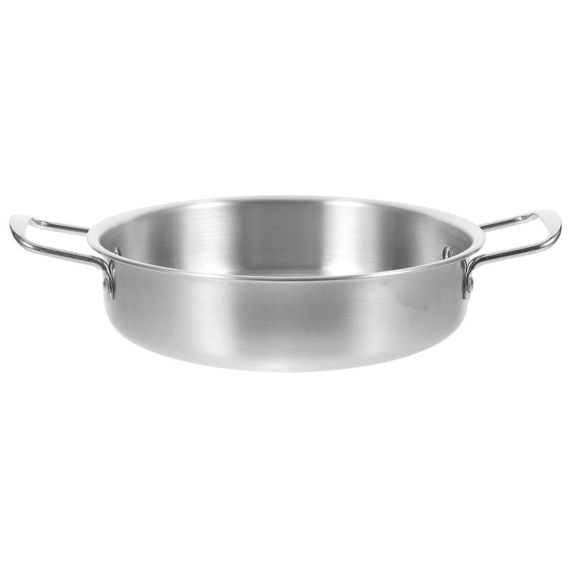 🍳 وعاء نودلز من الفولاذ المقاوم للصدأ مع مقبض مريح فضي - Image 4