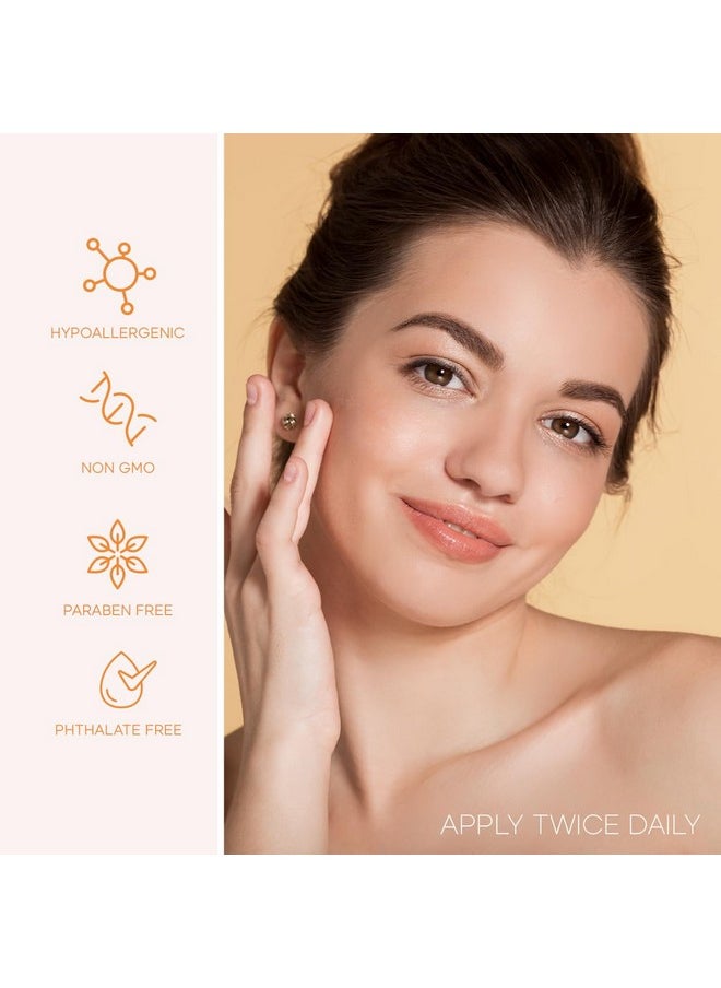 Skin 2.0 - Kin 2.0 Vitamin C And Collagen Face Serum Helps With Dark Spots & Acne Fights Signs Of Aging Skin Brightening Facial Serum Cruelty Free Korean Skincare For All Skin Types 1.69 Fl. Oz - Image 1