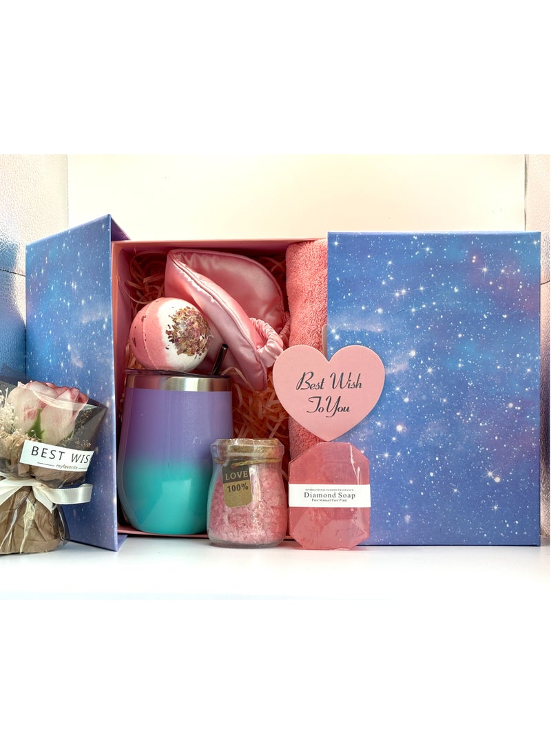 Via Saffi Gifts Basket for Women,Birthday Gifts for Women Girlfriend,Spa Gift Set for Women Mom Sister Girls Ladies Girlfriend  - Image 1