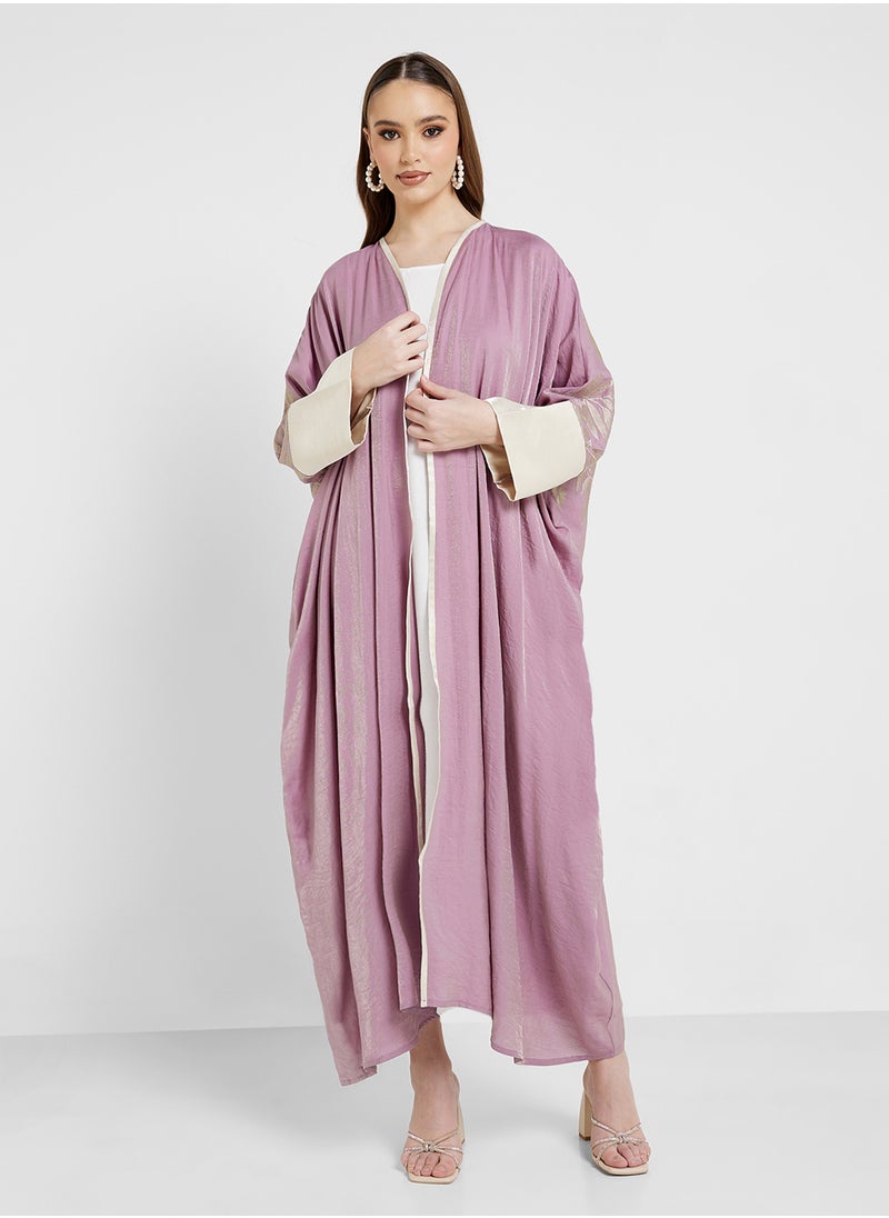 hayas closet Open Front Cape Sleeve Abaya  - Image 1