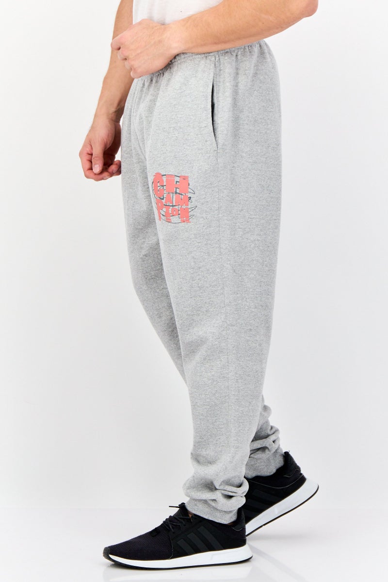 Champion Men Sportswear Fit Graphic Print Outdoor Sweatpants, Grey - Image 4