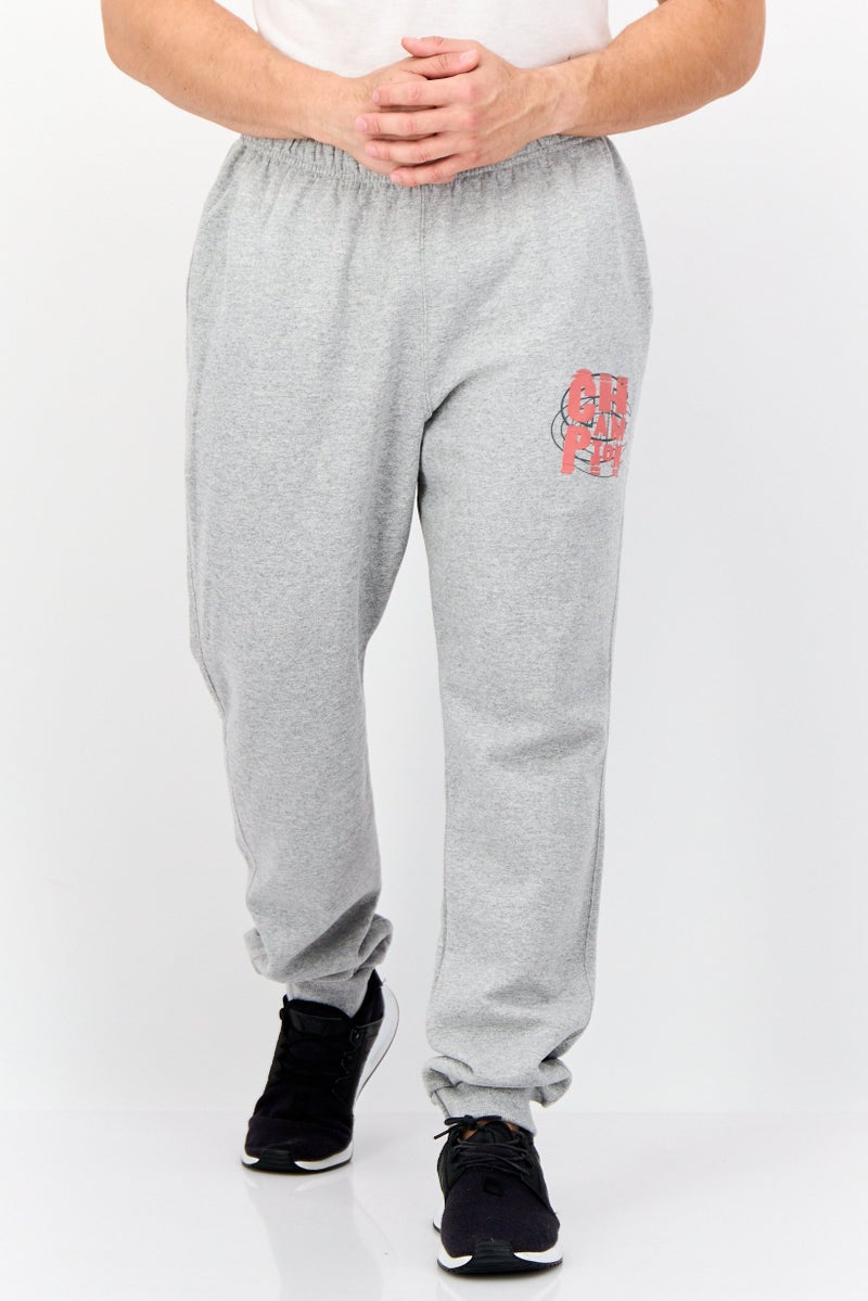 Champion Men Sportswear Fit Graphic Print Outdoor Sweatpants, Grey - Image 1