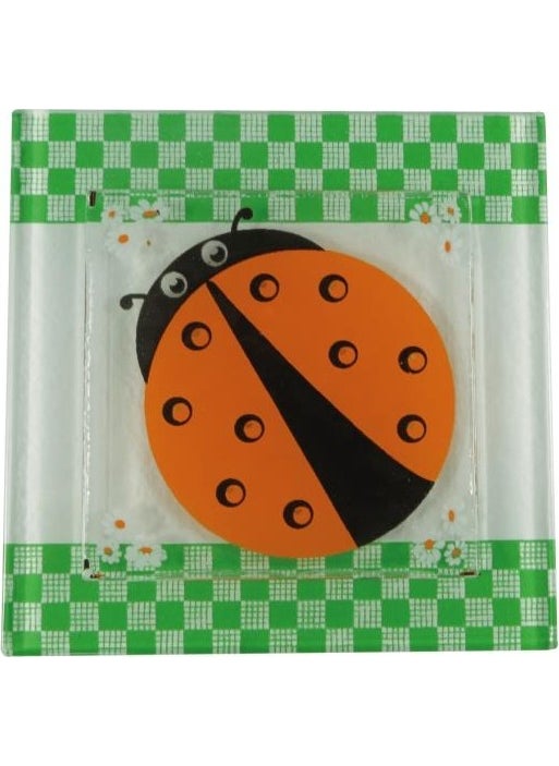 HELLOVE - Glass Drain Cover Decorative Bathroom Drain Ornament 10 x 10 cm - Image 1