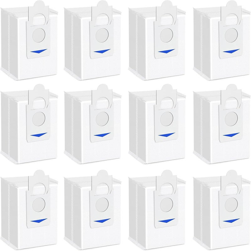 تشان تشنج 12 قطعة من أكياس ترشيح الغبار لمكنسة ECOVACS DEEBOT X2 / X2 Omni / X2 Pro / X5 Pro / X5 Omni / DEX86 الروبوتية، قطع غيار بديلة، محطة تفريغ تلقائي DDB030025 - Image 1