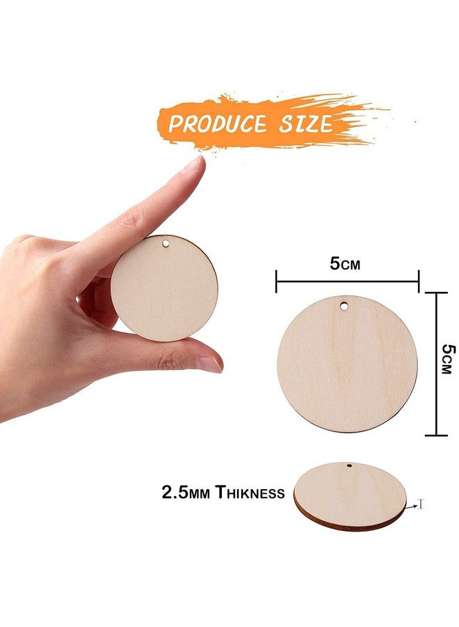 ROOT KRAFT Pine Wood MDF Cutouts Unfinished Tags for Key Chain, Slices for Art & Crafts, Xmas Hanging Decorations, Painting Wood Craft, MDF Plains, Resin Art Work (10pcs Each Shape) (5cm) - Image 3