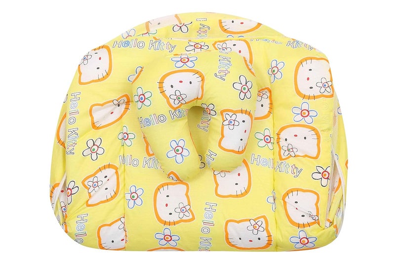 FARETO Infantbond Baby Super Soft Mattress with Net06 Months Yellow - Image 4