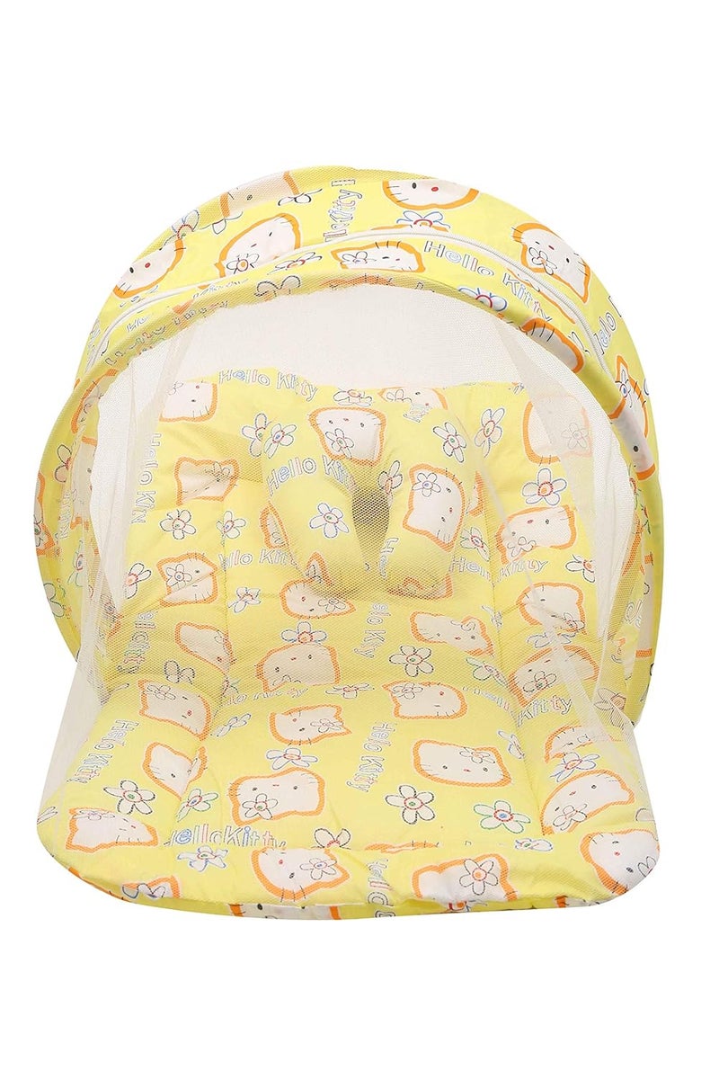 FARETO Infantbond Baby Super Soft Mattress with Net06 Months Yellow - Image 1