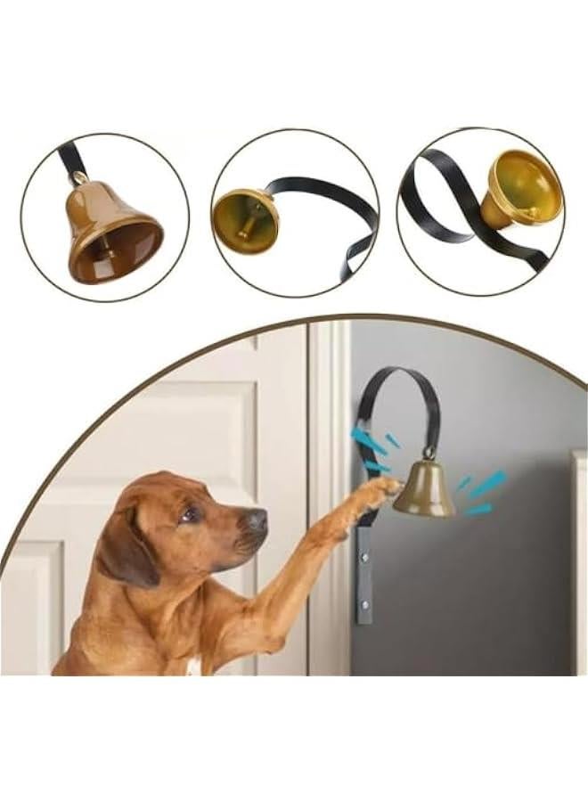 Retro Doorbell, Traditional Metal Shopkeepers Bell, Home Office Retail Store Door Hanging Bell Dog Training Bell Ring Bell for Door Opening,Remind You Customer Coming  - Image 2