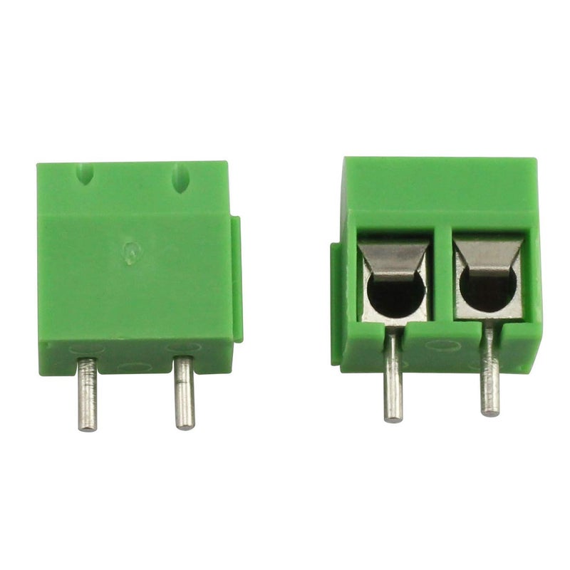TECHDELIVERS 2 Pin Screw Terminal Block PCB mount block wire connector 5mm PITCH - 50Piece - Image 2