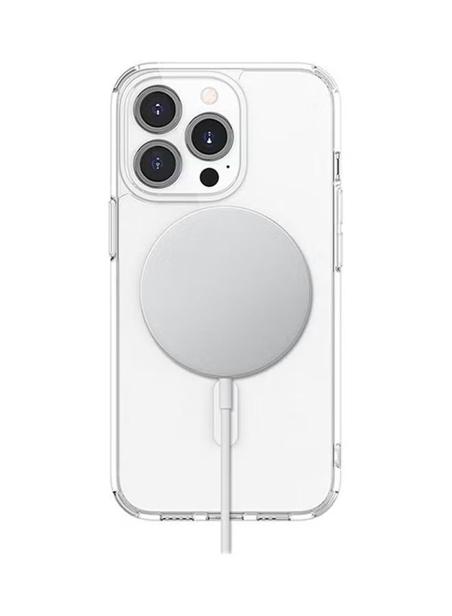 vesus Clear magsafe Case Transparent Magnetic Shockproof Cover Wireless Charging Compatible For Apple iPhone 14 Pro Max 6.7 inch Clear  - Image 2
