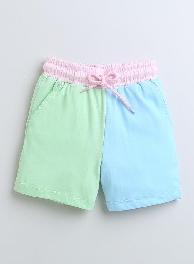 BUMZEE Sky Blue & Pink Girls Half Sleeves T-Shirt & Short Set Age - 8-9 Years (Peb9404L-sbl.pnk) - Image 4